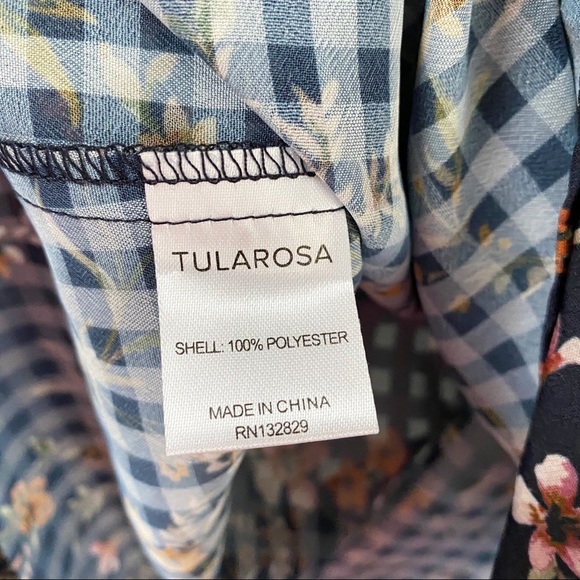Tularosa Eli Floral Keyhole Long Sleeve Blouse S - Picture 5 of 5